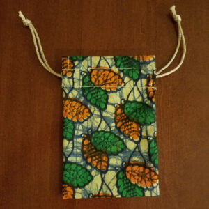 African Fabric Drawstring Bags